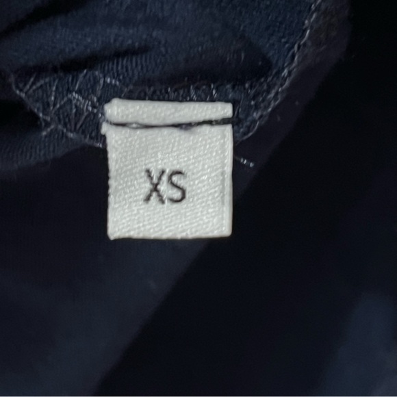 Livotte London “Megan” Navy Short Sleeve Cotton Blouse XS ($176) - Picture 5 of 6